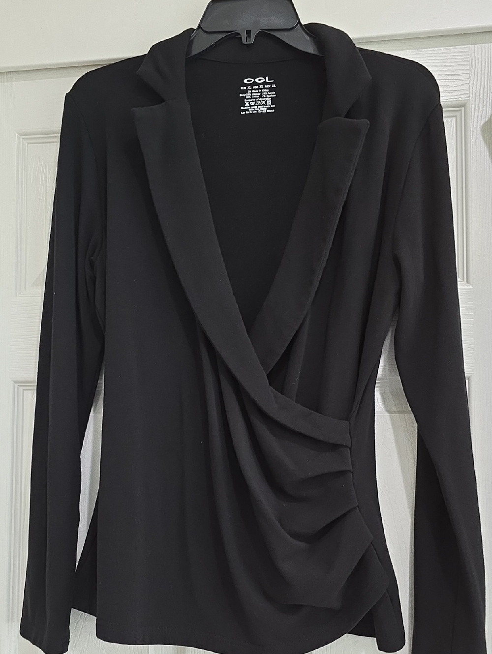 OGL  Draped Side Ruching And Collar Tops And Two Sleeveless Tops. Set Of 4